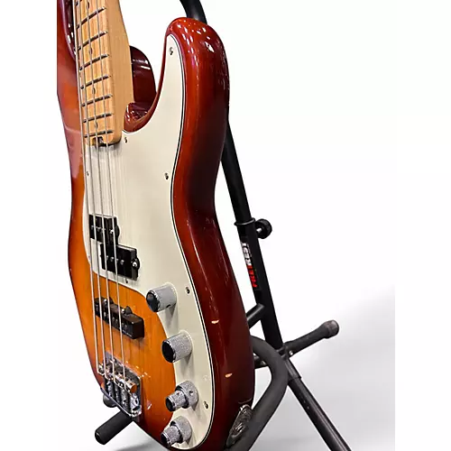 Used Fender American Elite Precision Bass Tobacco Sunburst Electric Bass Guitar Tobacco Sunburst - musicians--Friend