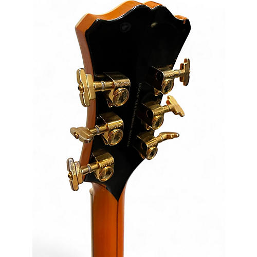 Used D'Angelico Excel Series Style B Throwback Amber Hollow Body Electric Guitar Amber - musicians--Friend