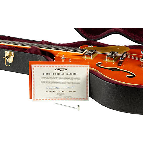 Gretsch Guitars G6120T-59 Vintage Select Edition '59 Chet Atkins Hollowbody With Bigsby Vintage Orange Stain - musicians--Friend