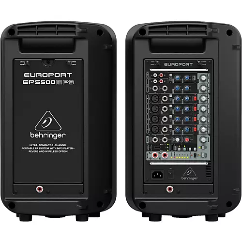 Behringer EUROPORT EPS500MP3 8-Channel Portable PA System - musicians--Friend