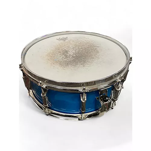 Used Remo 5.5X14 ACOUSTICON SNARE Blue Drum Blue 10 - musicians--Friend