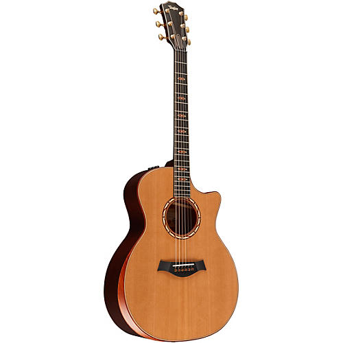 Taylor Custom Red Western Cedar-Red Ironbark Grand Auditorium Acoustic-Electric Guitar Red Mahogany - musicians--Friend