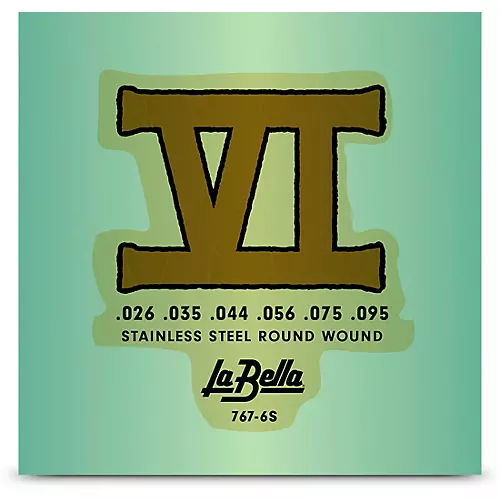 LaBella 767-6S Bass VI Stainless Steel Round Wound Bass Strings 26 - 95 - musicians--Friend