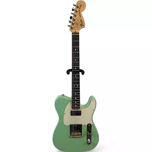 Used Fender Deluxe Mod Telecaster Surf Green Solid Body Electric Guitar Surf Green - musicians--Friend