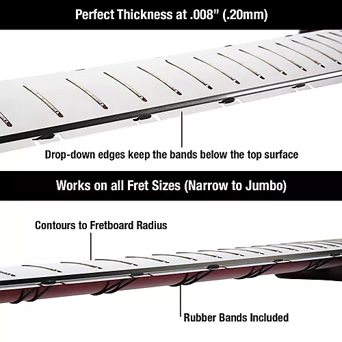 Music Nomad Fret Shield Fretboard Protector for P-25 Guitar Fret Scale - musicians--Friend