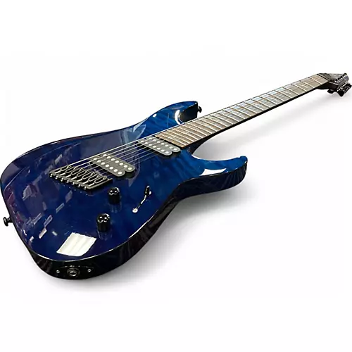 Used Schecter Guitar Research REAPER 7 MS ELITE Deep Ocean Blue Solid Body Electric Guitar Deep Ocean Blue - musicians--Friend