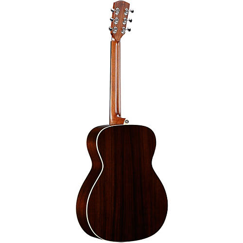 Alvarez LF70e Herringbone Laureate Series Folk-OM Acoustic-Electric Guitar Blacktop - musicians--Friend