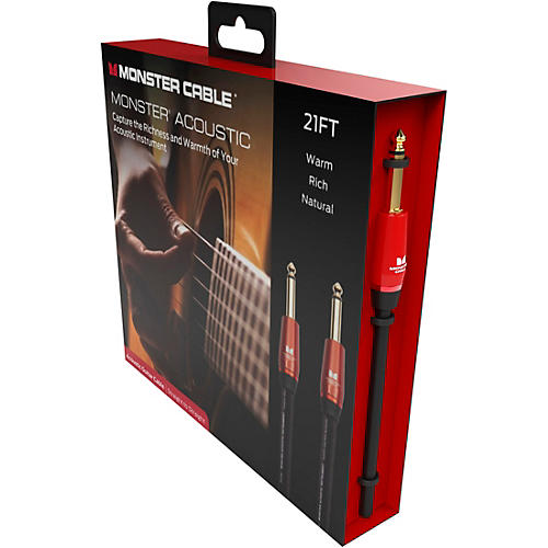 Monster Cable Prolink Acoustic Pro Audio Instrument Cable 12 ft. Black - musicians--Friend