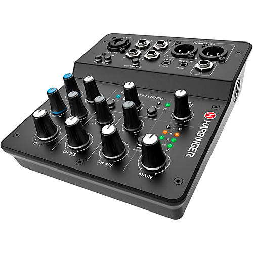 Harbinger LV7 7-Channel Analog Mixer With Gator Mixer Bag and Cables - musicians--Friend