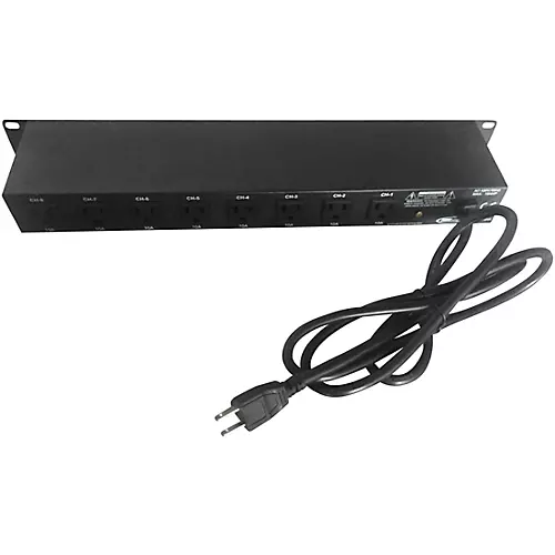 Eliminator Lighting E107USB Professional 8-Channel AC Power Strip with USB - musicians--Friend