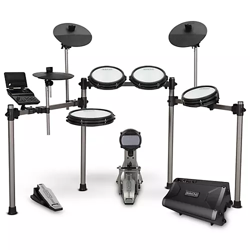 Simmons Titan 50 Electronic Drum Kit With Mesh Pads, Bluetooth and DA2108 Drum Amp - musicians--Friend