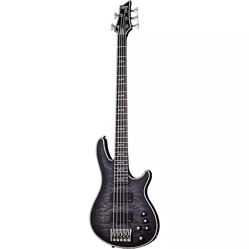 Schecter Guitar Research Hellraiser Extreme-5 Electric Bass Guitar Satin Crimson Red Burst - musicians--Friend