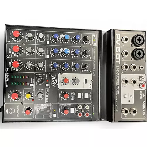 Used Peavey pv6 bt Unpowered Mixer - musicians--Friend