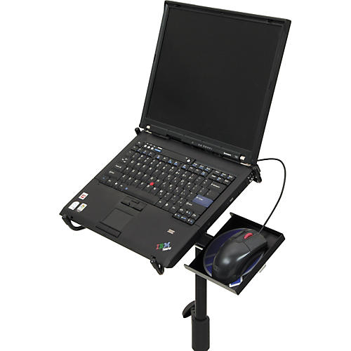 Quik-Lok LPH-003 Tripod Laptop Holder With Mouse Tray - musicians--Friend
