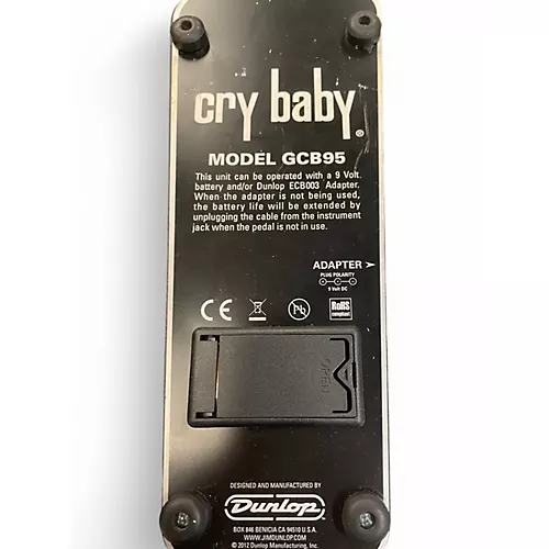 Used Dunlop GCB95 Original Crybaby Wah Effect Pedal - musicians--Friend
