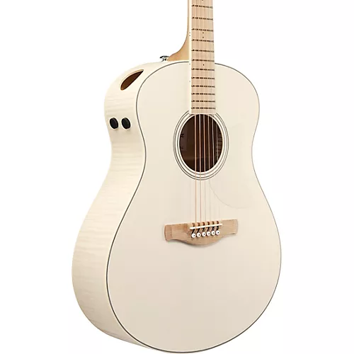 Ibanez AAM370E Advanced Auditorium Acoustic-Electric Guitar Antique White - musicians--Friend