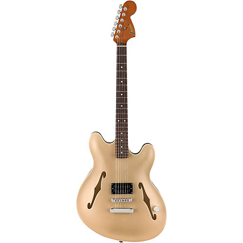 Fender Tom DeLonge Starcaster Electric Guitar Satin Shell Pink - musicians--Friend