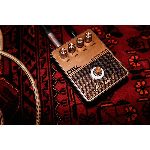 Marshall DSL Overdrive Effects Pedal Black and Gold - musicians--Friend