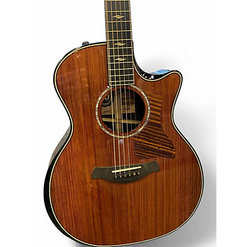 Used Taylor 814CE LTD BUILDERS EDITION 50TH ANNIVERSARY SINKER REDWOOD Natural Acoustic Electric Guitar Natural - musicians--Friend