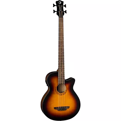 Luna Tribal Acoustic-Electric Bass Tobacco Sunburst - musicians--Friend