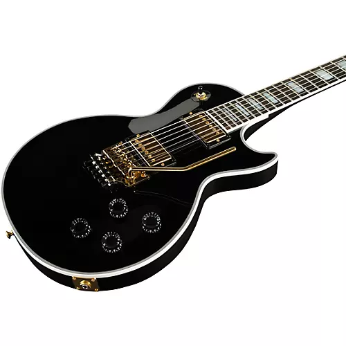 Gibson Custom Les Paul Axcess Custom Floyd Rose Electric Guitar Ebony - musicians--Friend