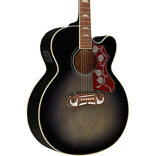 Epiphone J-200 EC Studio Acoustic-Electric Guitar Black - musicians--Friend