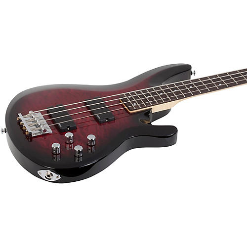 Schecter Guitar Research C-4 Plus Electric Bass See-Thru Cherry Burst - musicians--Friend