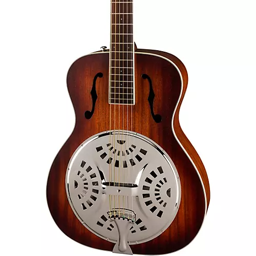 Fender Paramount PR-180E Acoustic-Electric Resonator Guitar Aged Cognac Burst - musicians--Friend