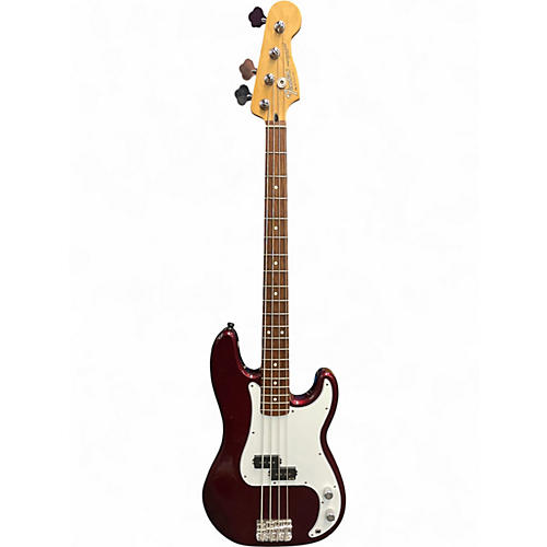 Used Fender Standard Precision Bass Midnight Wine Electric Bass Guitar Midnight Wine - musicians--Friend