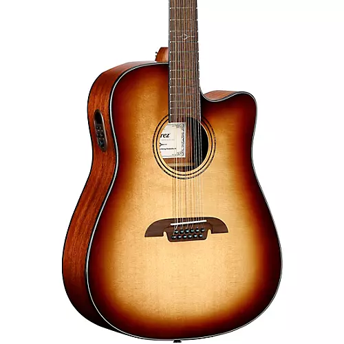 Alvarez AD60CE 12-String Dreadnought Acoustic-Electric Guitar Natural - musicians--Friend
