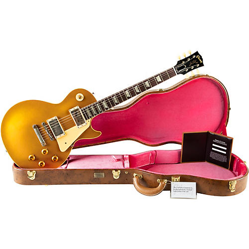 Gibson Custom 1957 Les Paul Goldtop Darkback Reissue VOS Electric Guitar Gold Top - musicians--Friend