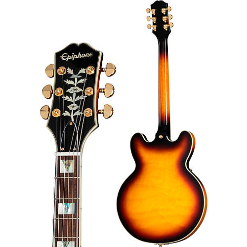 Epiphone Sheraton Left-Handed Semi-Hollow Electric Guitar Natural - musicians--Friend