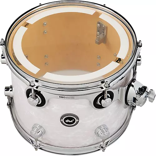 DW DWe Wireless Acoustic/Electronic Convertible Tom with STM 10 x 8 in. Finish Ply White Marine Pearl - musicians--Friend