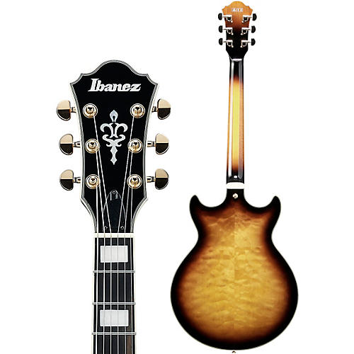 Ibanez AM93QM Artcore Expressionist Series Electric Guitar Antique Yellow Sunburst - musicians--Friend