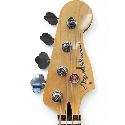 Used Fender Blacktop Precision Bass White Chrome Electric Bass Guitar White Chrome - musicians--Friend