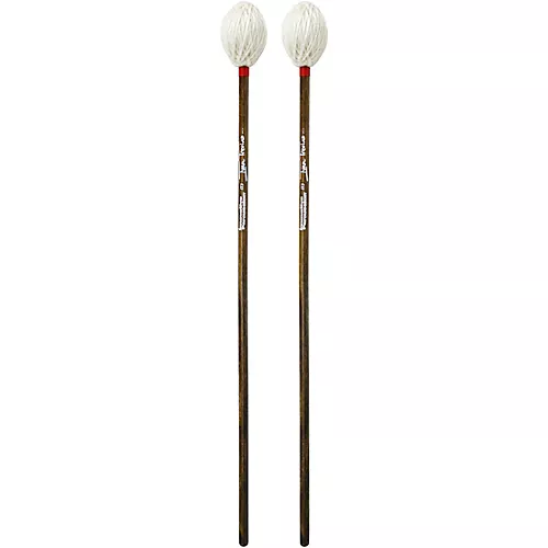 Innovative Percussion Ivan Trevino Walnut Stained Birch Marimba Mallets Medium Dark White Yarn - musicians--Friend