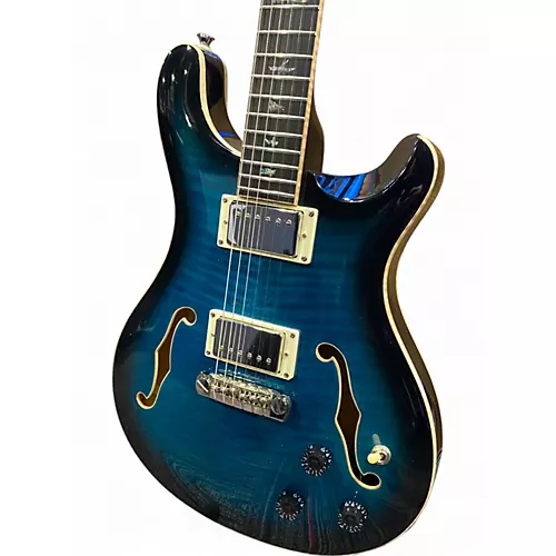 Used PRS Hollowbody II Piezo peacock blue Hollow Body Electric Guitar peacock blue - musicians--Friend