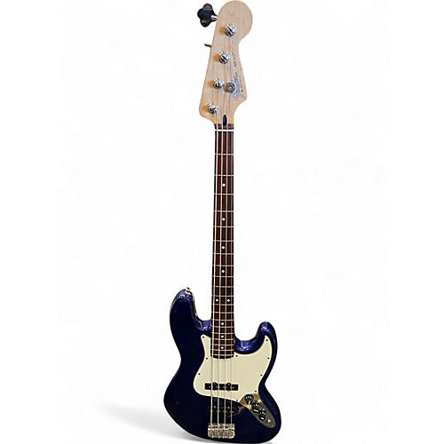 Used Fender Standard Jazz Bass Metallic Aqua Marine Electric Bass Guitar Metallic Aqua Marine - musicians--Friend