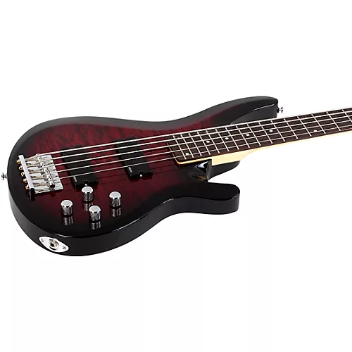 Schecter Guitar Research C-5 Plus Electric Bass See-Thru Cherry Burst - musicians--Friend