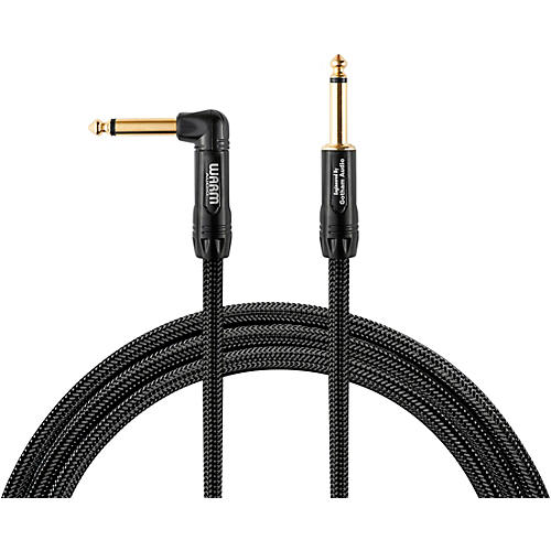Warm Audio Premier Series Straight to Right Angle Instrument Cable 18 ft. Black - musicians--Friend