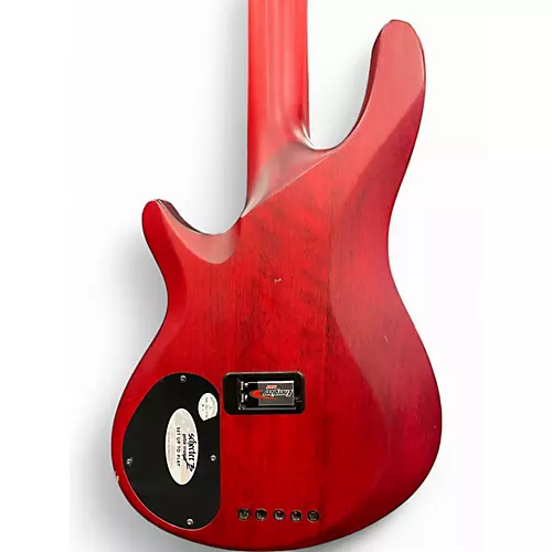 Used Schecter Guitar Research C-5GT Trans Red Electric Bass Guitar Trans Red - musicians--Friend