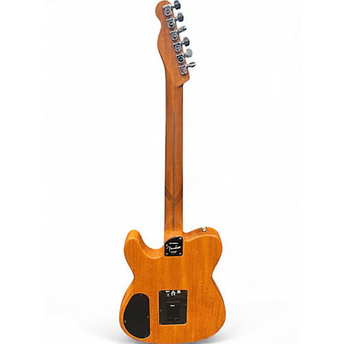 Used Fender Acoustasonic Player Telecaster Black Acoustic Electric Guitar Black - musicians--Friend
