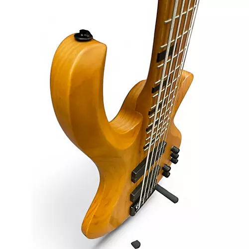 Used 2022 Schecter Guitar Research Riot-5 Session  Natural Electric Bass Guitar Natural - musicians--Friend