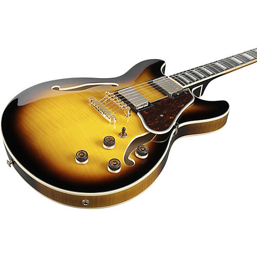 Ibanez Artcore Expressionist AS93FM Electric Guitar Antique Yellow Sunburst - musicians--Friend