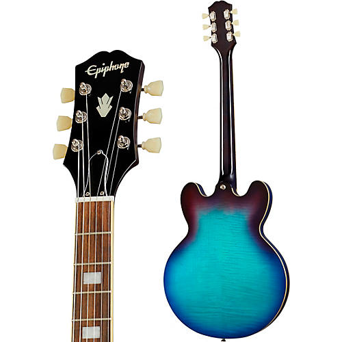 Epiphone ES-335 Figured Semi-Hollow Electric Guitar Blueberry Burst - musicians--Friend