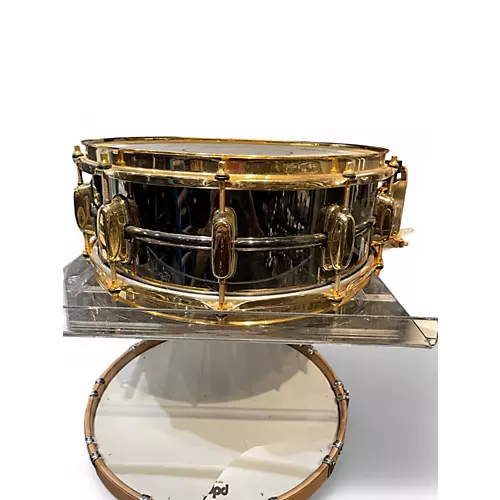 Used TAMA 14X5.5 Simon Phillips Gladiator Black and Gold Drum Black and Gold 211 - musicians--Friend