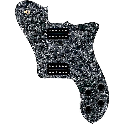 920D Custom Loaded Pickguard for '72 Deluxe Telecaster with Uncovered Smoothies Humbuckers White Pearl - musicians--Friend