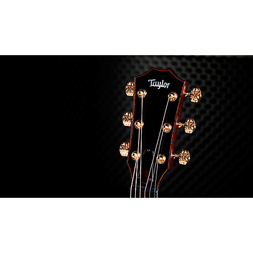 Taylor Custom Sinker Redwood-Cocobolo Grand Auditorium Acoustic-Electric Guitar Natural - musicians--Friend