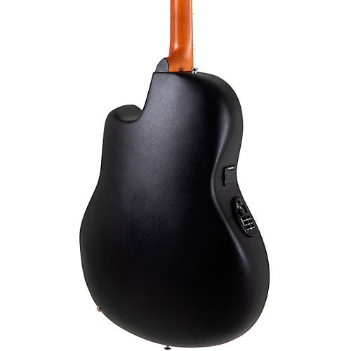 Ovation CS24P Celebrity Series Traditional Plus Mid-Depth Acoustic-Electric Guitar Nutmeg Burled Maple - musicians--Friend