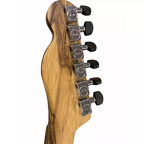 Used Fender American Acoustasonic Telecaster Ziricote Natural Acoustic Electric Guitar Natural - musicians--Friend